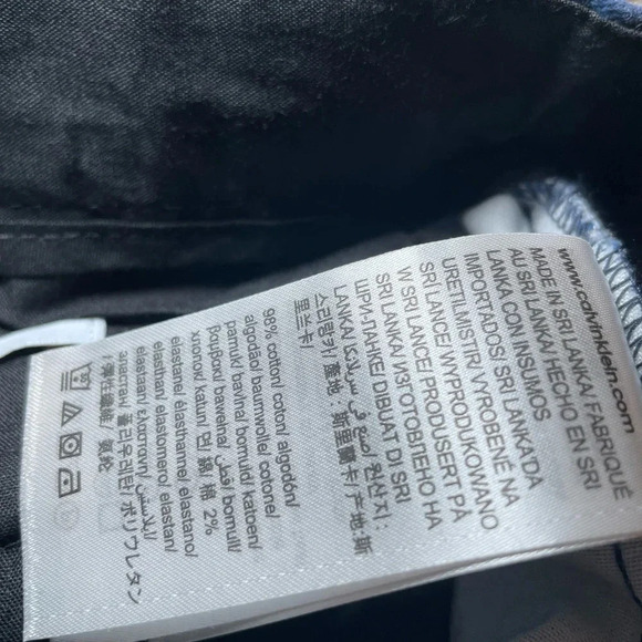 Men’s Calvin Klein Maritime Blue Abstract Bermuda Shorts Sz 32 NEW Soft Stretch - Picture 12 of 12